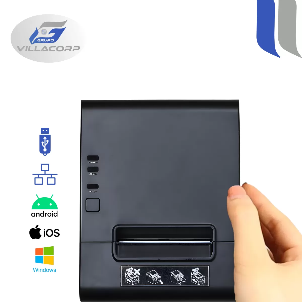 Ticketeras termica 80x80mm - USB + LAN