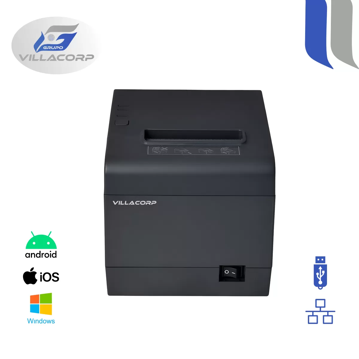 Ticketeras termica 80x80mm - USB + LAN