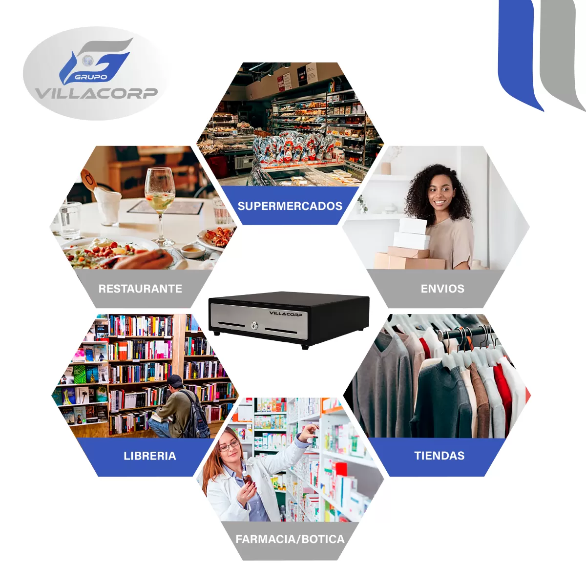 Gaveta de dinero y billetes KR330