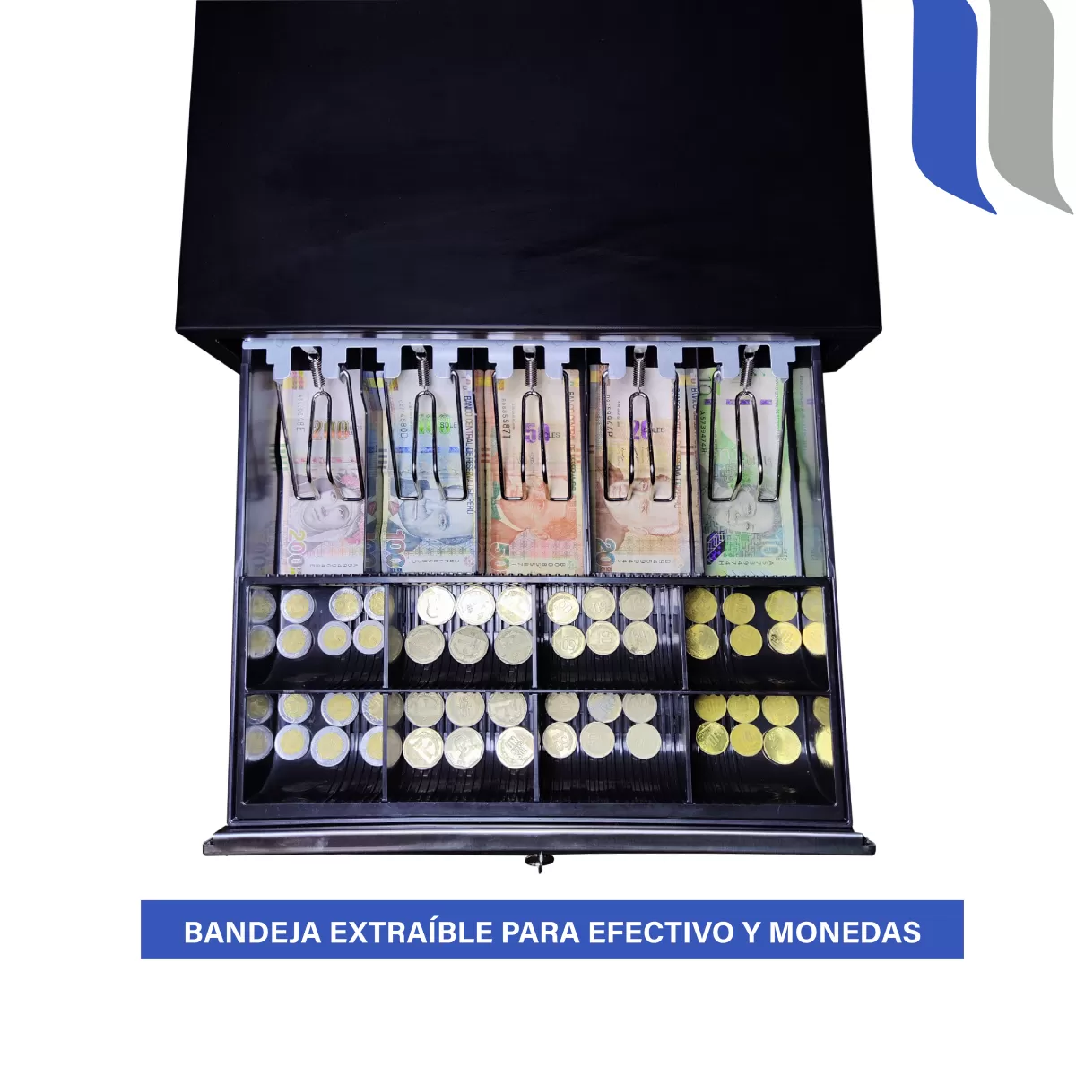 Gaveta de dinero y billetes KR410