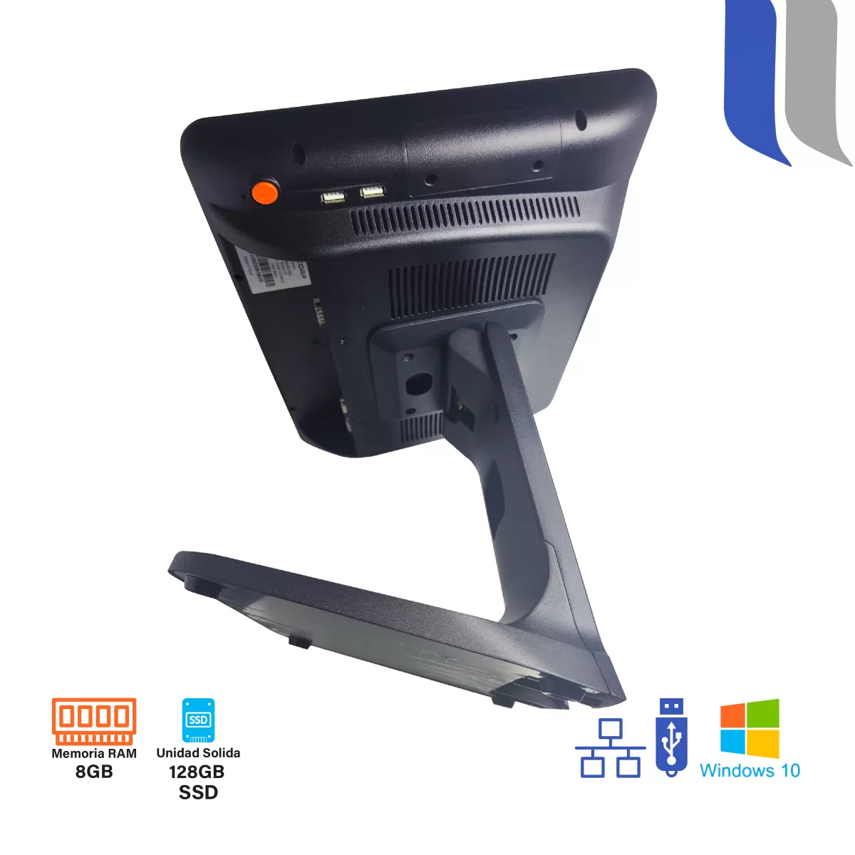 PC J4125 All In One 15" Touch (Táctil) V600 8GB + 128GB SSD