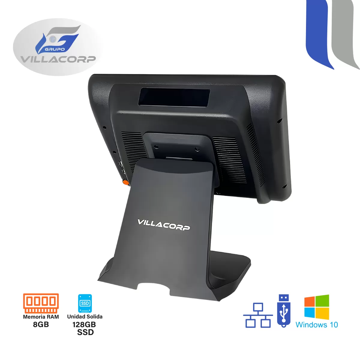 PC J4125 All In One 15" Touch (Táctil) V600 8GB + 128GB SSD