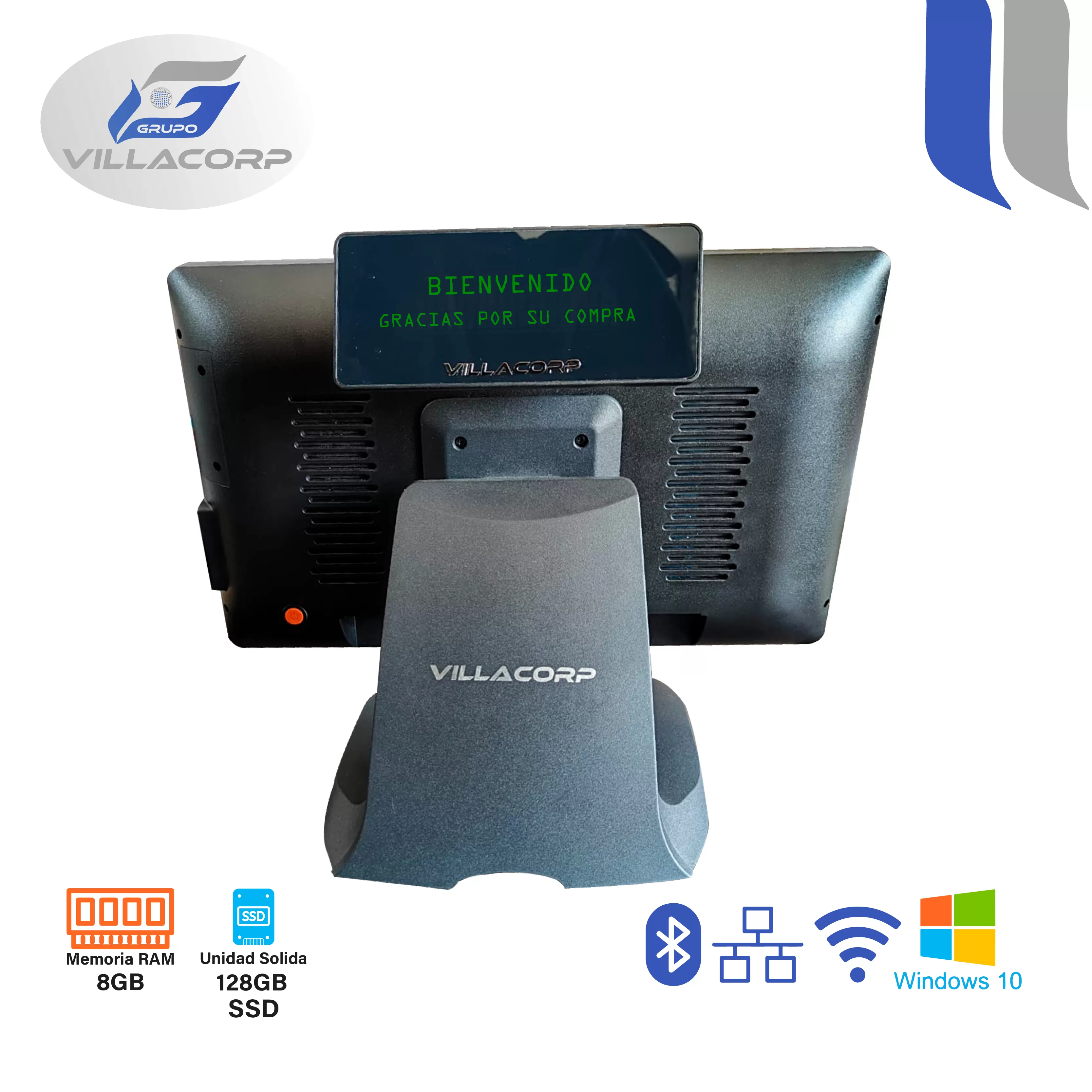 PC J4125 All In One 18.5" Touch (Táctil) V850 8GB + 128GB SSD