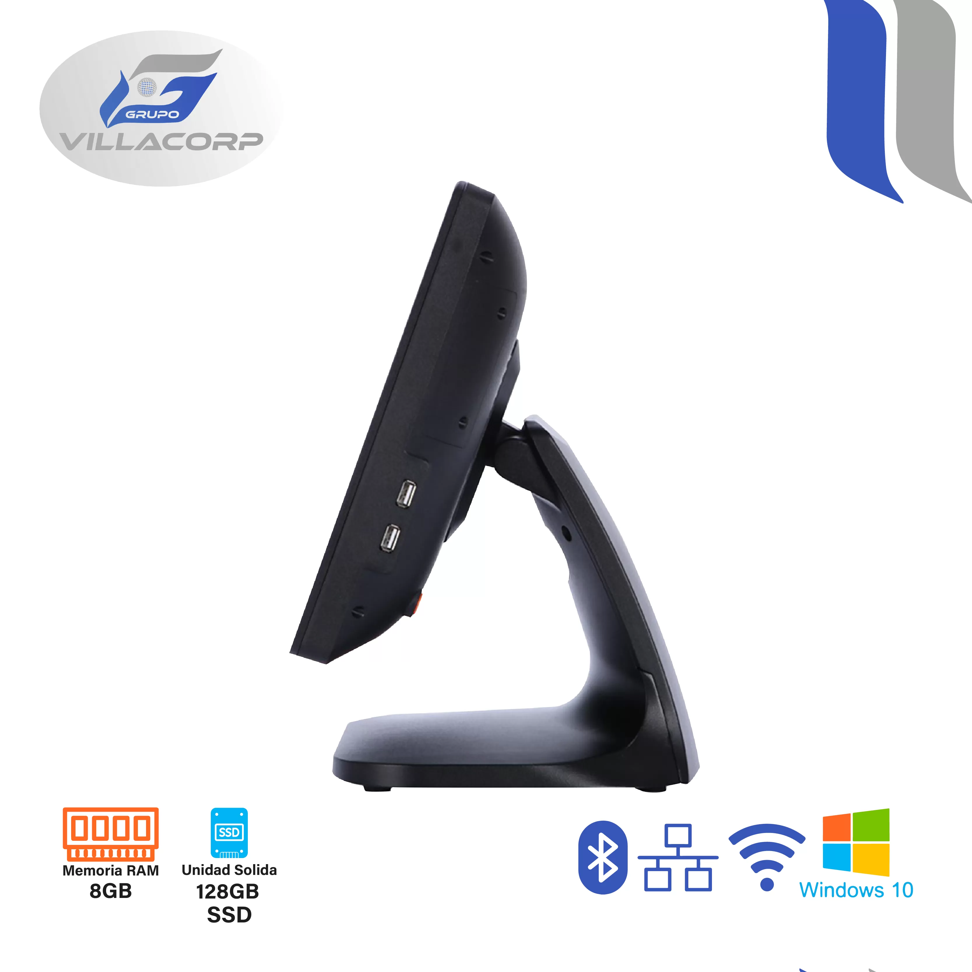 PC J4125 All In One 18.5" Touch (Táctil) V850 8GB + 128GB SSD