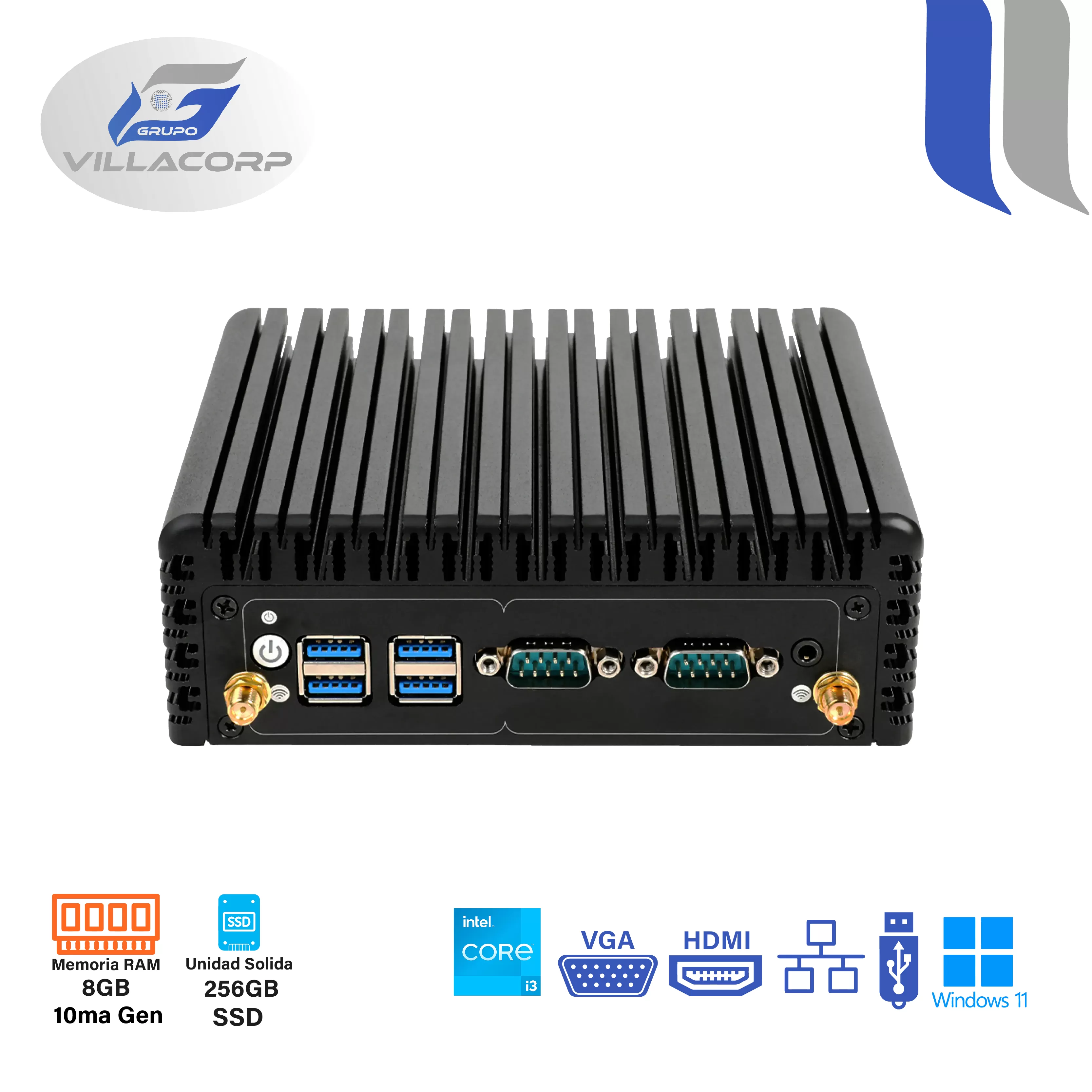 Mini PC Core i3 10GEN 8GB + 256GB SSD