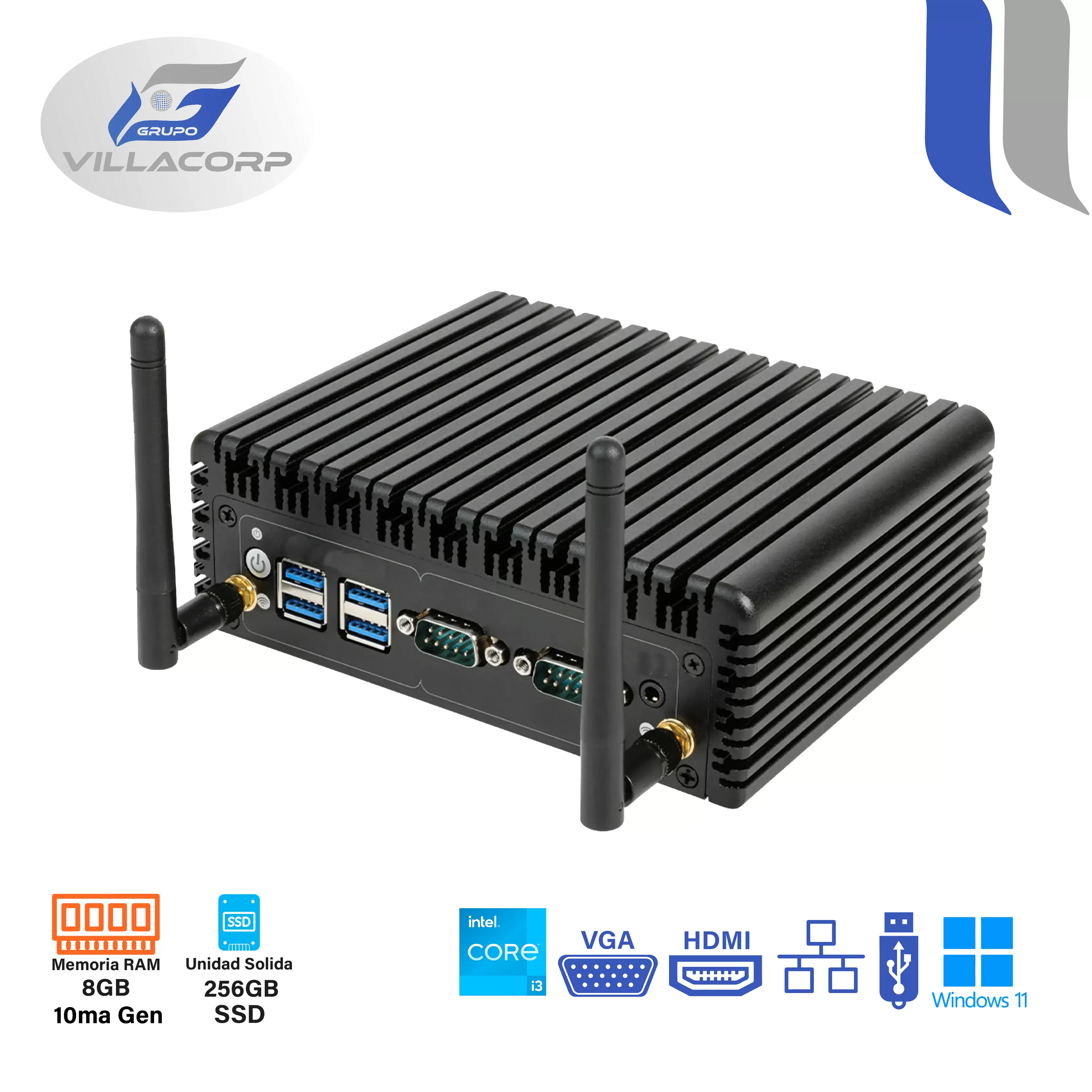 Mini PC Core i3 10GEN 8GB + 256GB SSD