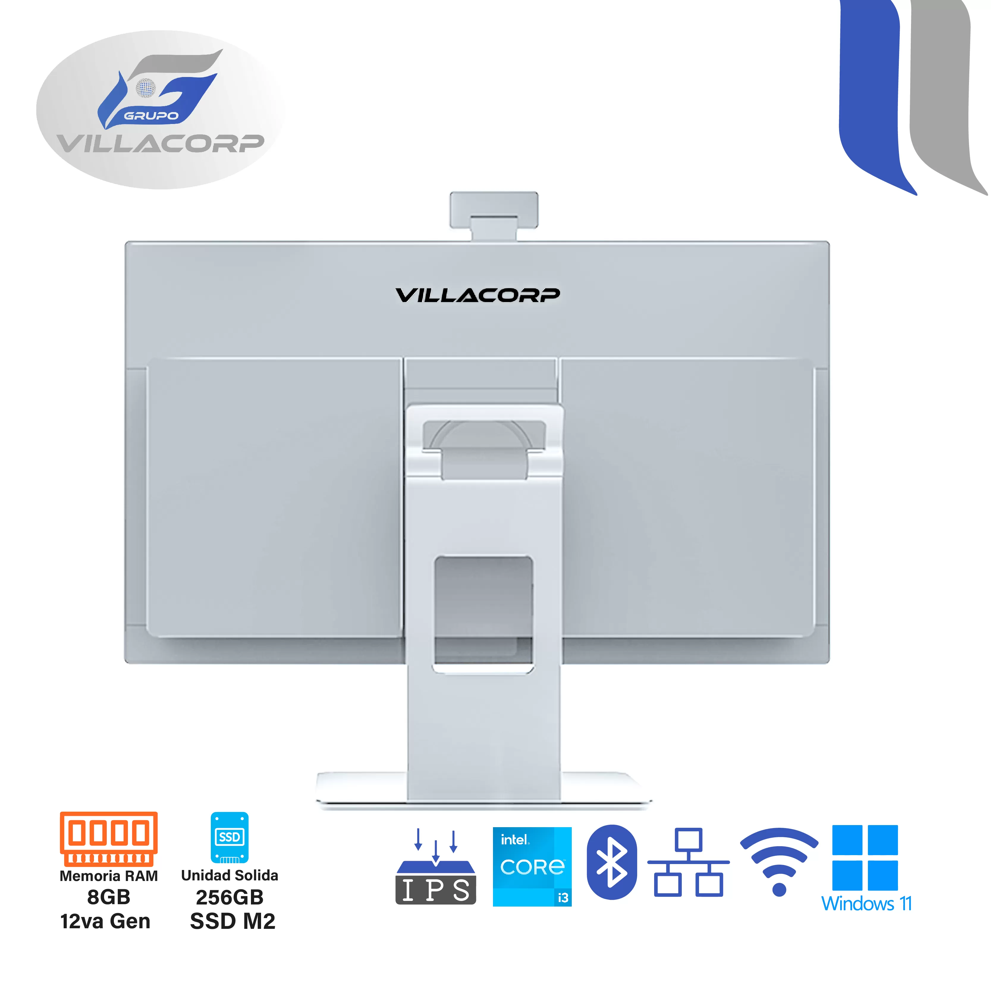 All In One 23.8" Core i3 8GB + 256GB SSD M2 IPS