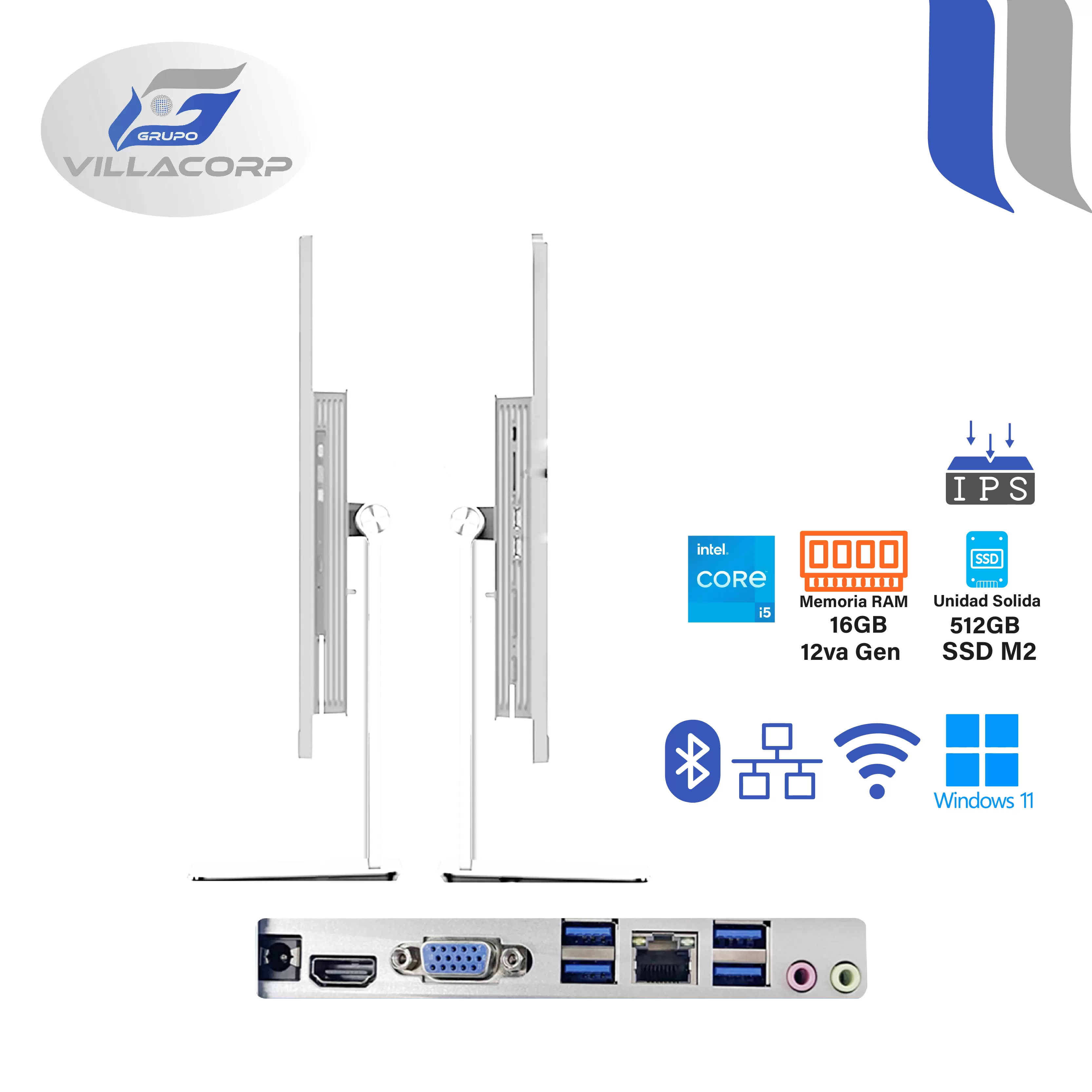 All In One 23.8" Core i5 16GB + 512GB SSD M2 IPS