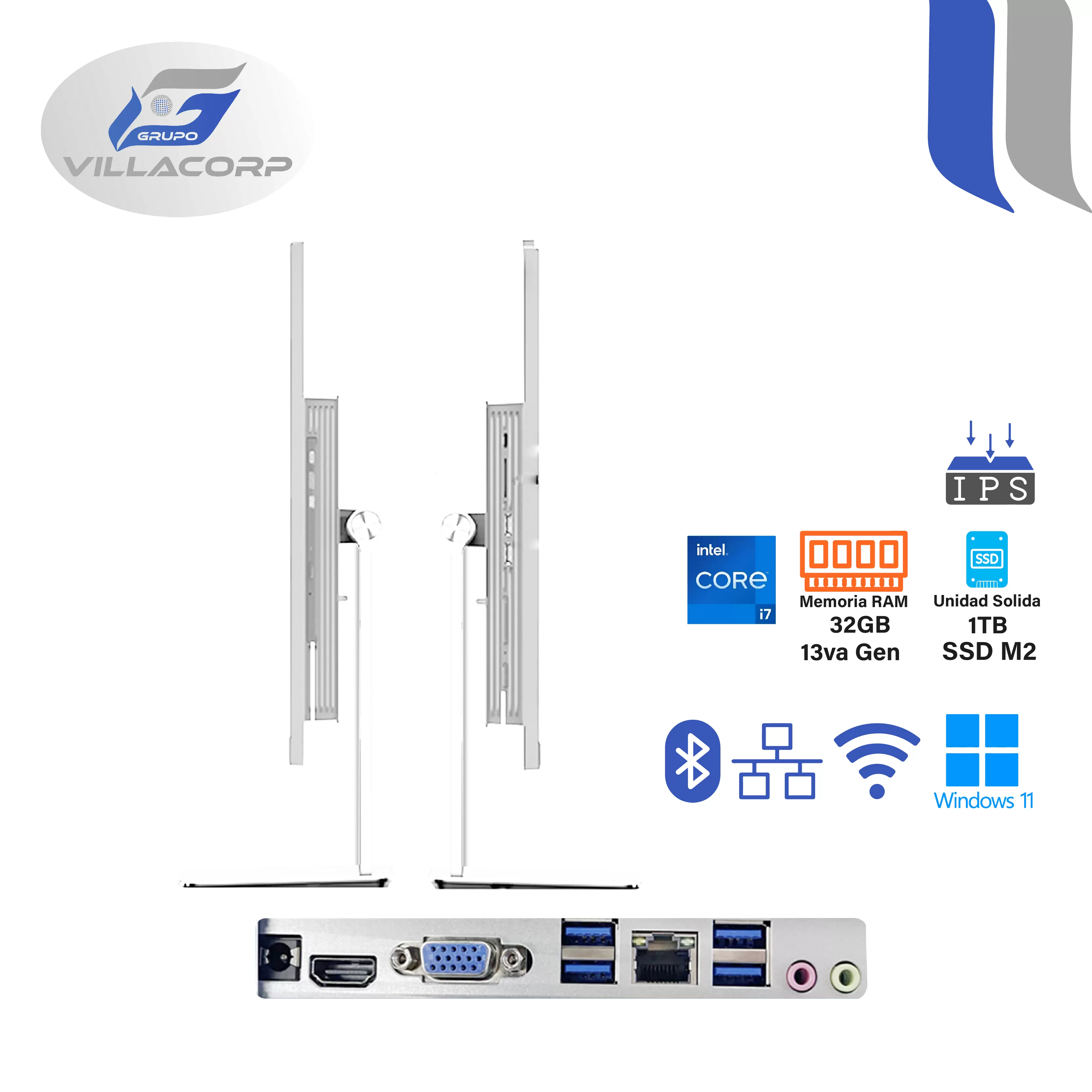 All In One 23.8" Core i7 32GB + 1TB SSD M2 IPS
